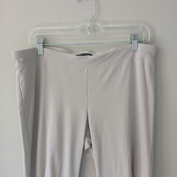 Eileen Fisher Women's Size Medium Washable Stretch Crepe Pants Gray Ankle Length - Picture 2 of 13